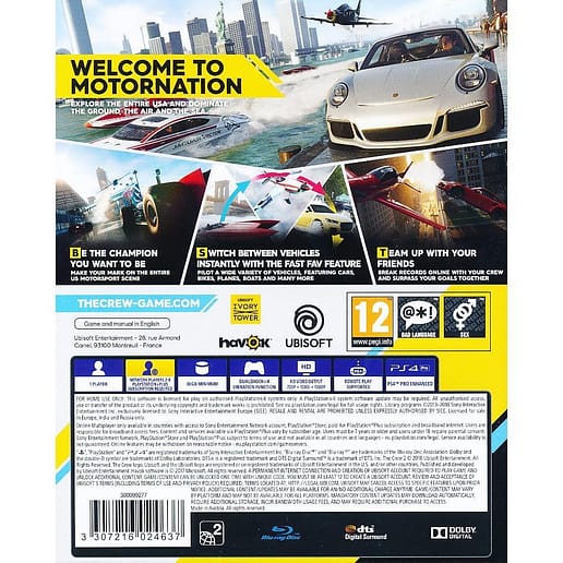 The Crew 2 Playstation 4 PS4 (Begagnad)