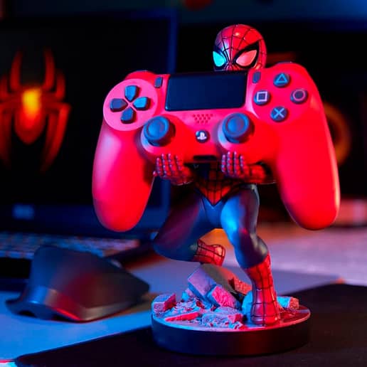 Marvel Spiderman figur med hållare 21cm