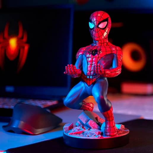 Marvel Spiderman figur med hållare 21cm