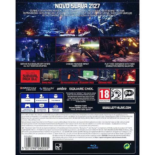 Left Alive Day One Edition Playstation 4