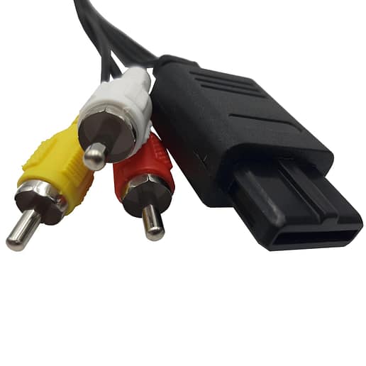 AV RCA bildkabel till Super Nintendo, Nintendo Gamecube & Nintendo 64