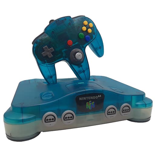 Nintendo 64 Clear White / Blue Basenhet