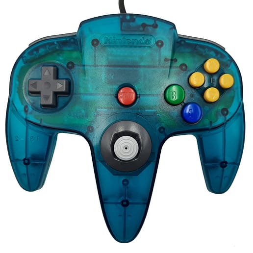 Nintendo 64 Clear White / Blue Basenhet