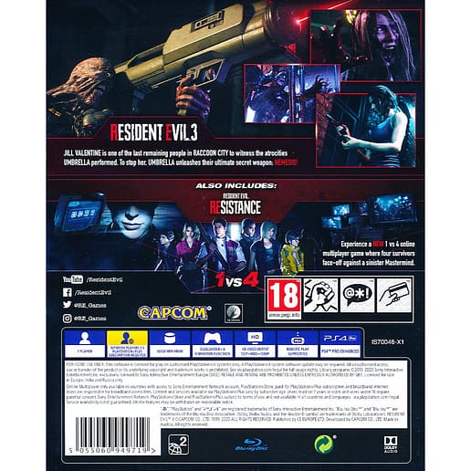 Resident Evil 3 Remake PS4