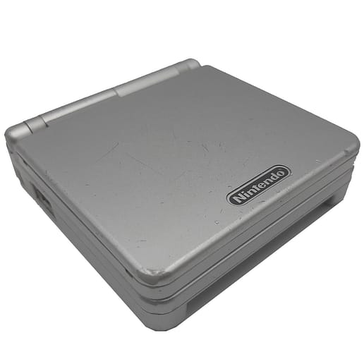 Gameboy Advance SP AGS-001 Platinum Silver Basenhet (Begagnad)