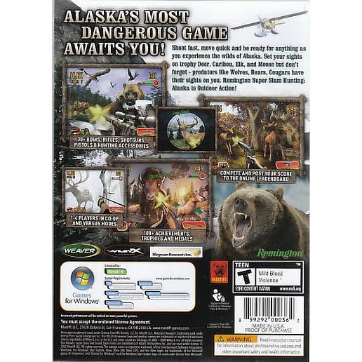 Remington Hunting Alaska ESRB PC