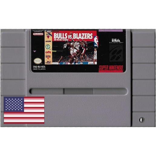 Bulls vs Blazers and the NBA Playoffs Super Nintendo (NTSC-U)
