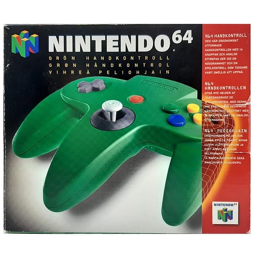 Handkontroll Original Grön Nintendo 64