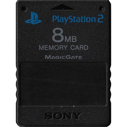 Minneskort 8MB Original Svart Playstation 2