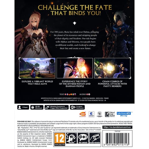 Tales of Arise Playstation 5