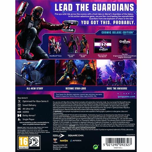 Guardians of the Galaxy Cosmic Edition Xbox Series X Xbox One