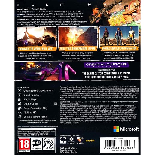 Saints Row Criminal Customs Ed. XBO