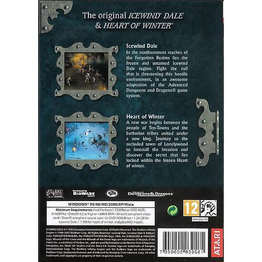 Icewind Dale + Heart of Winter Expansion PC