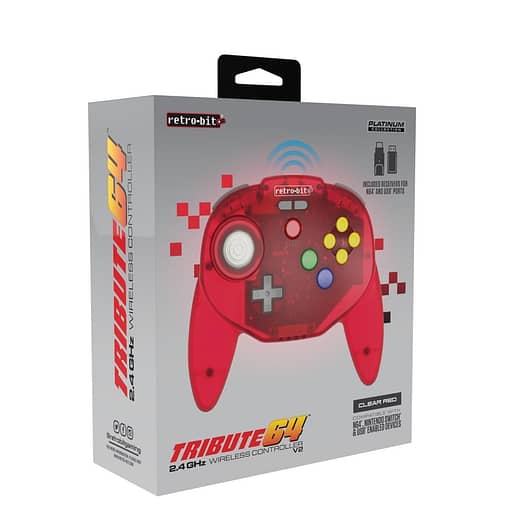 Retro-Bit Tribute 64 2.4G Red