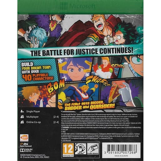 My Hero Ones Justice 2 Xbox One