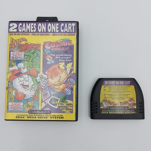 Fantastic Dizzy + Cosmic Spacehead Sega Mega Drive