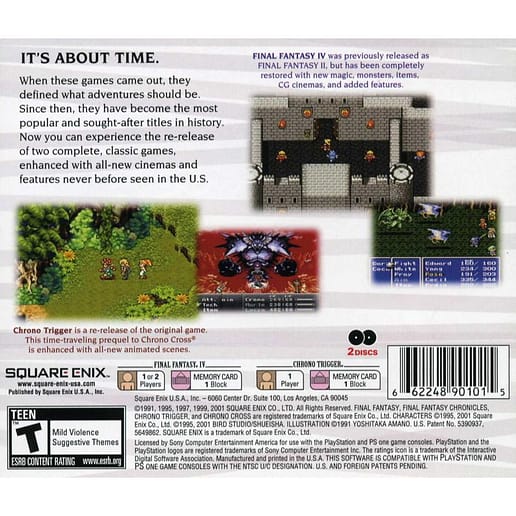 Final Fantasy Chronicles Playstation 1 (NTSC-U, Begagnad)
