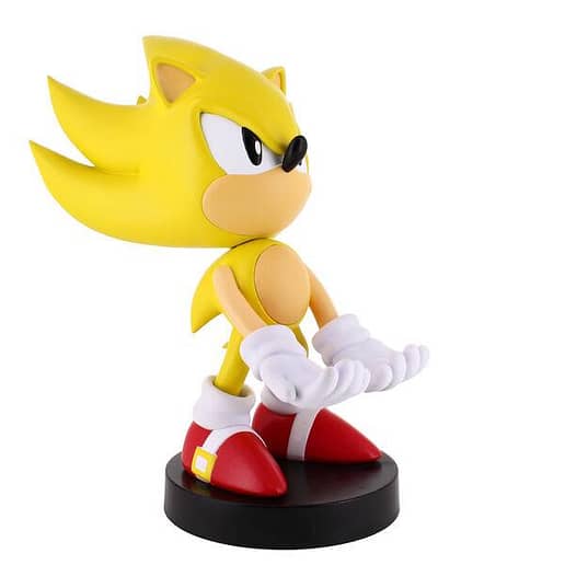Sonic Super Sonic figure clamping bracket Cable guy 21cm