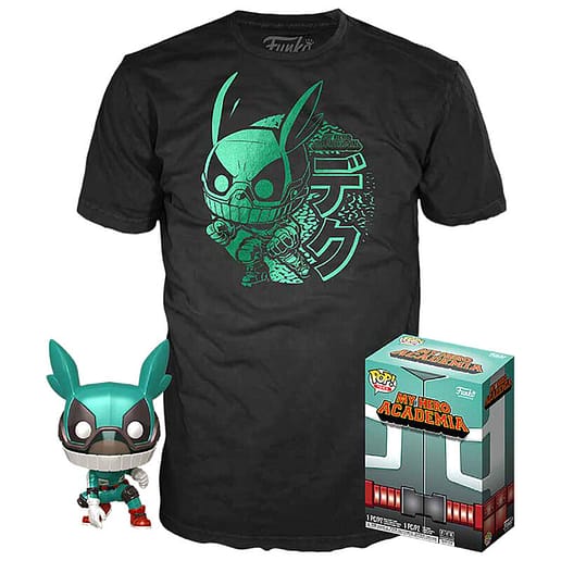 Set POP & Tee My Hero Academia Deku with Helmet (Large)