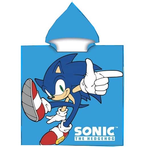 Sonic The Hedgehog Badponcho Mikrofiber