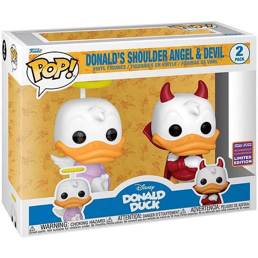POP figure Pack Disney Donald Duck - Donald Angel & Devil Exclusive 2 figures