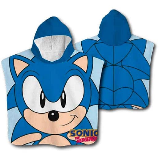 Sonic The Hedgehog badponcho mikrofiber