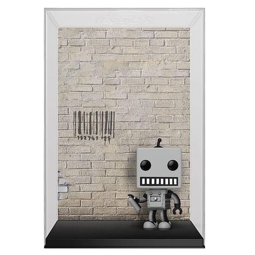 POP figure Art Covers Brandalised Tagging Robot