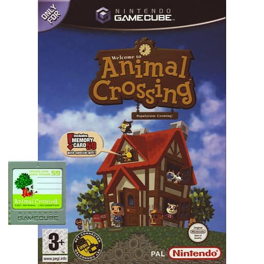 Animal Crossing + Minneskort Nintendo Gamecube