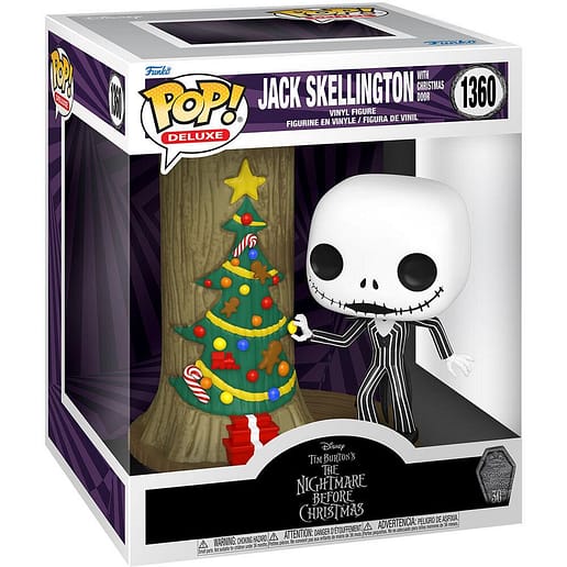 POP figure Deluxe Disney Nightmare Before Christmas 30th Anniversary Jack Skellington With Christmas Door