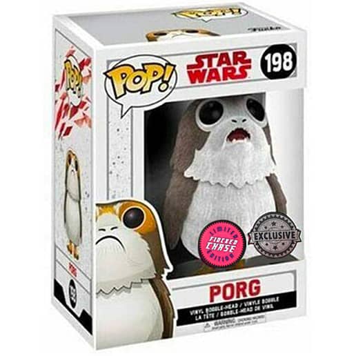 POP figur Star Wars The Last Jedi Porg Flocked Exclusive Chase