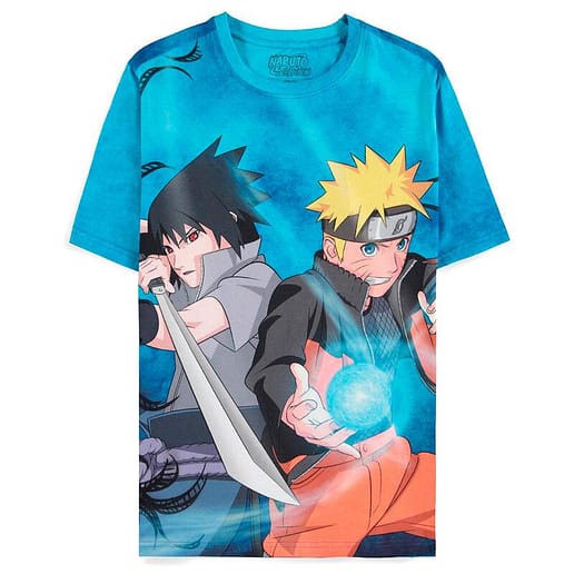 Naruto Shippuden Naruto & Sasuke t-shirt vuxen (Large)