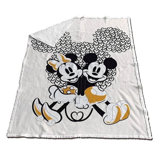 Disney Mickey & Minnie coral blanket fleece filt