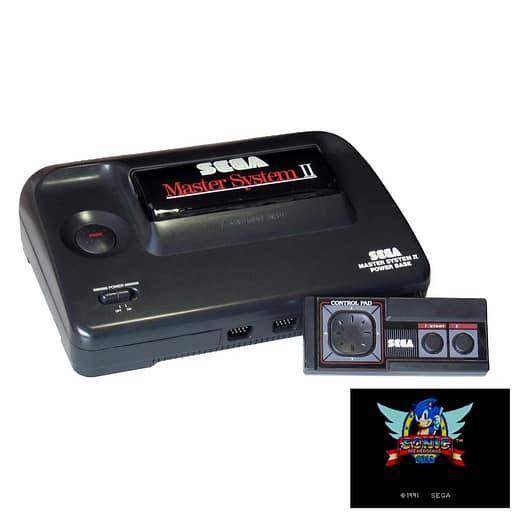 Sega Master System II RCA Mod + Sonic the Hedgehog (Begagnad)