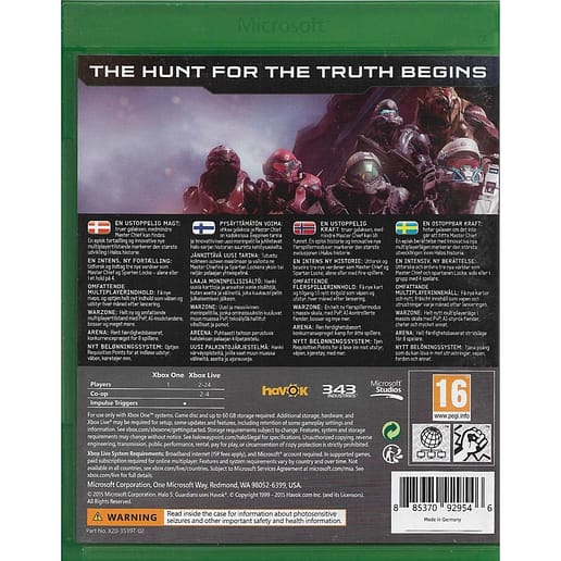 Halo 5 Guardians Xbox One Nordic (Begagnad)