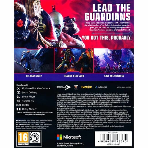 Guardians of the Galaxy Xbox Series X Xbox One