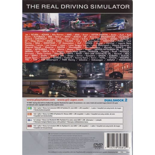Gran Turismo 3 A-spec Playstation 2 PS2 Platinum Nordic (Begagnad)