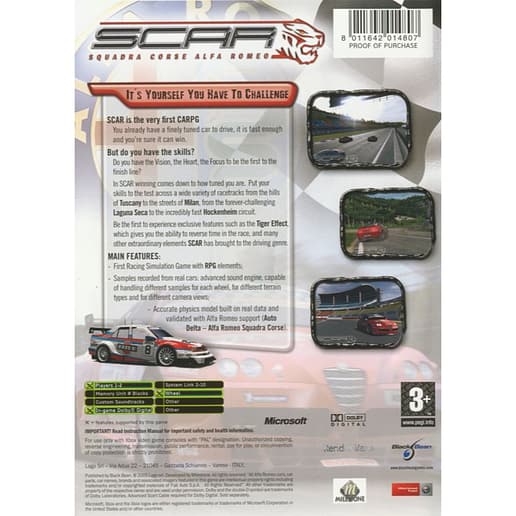 SCAR Squadra Corse Alfa Romeo Xbox (Begagnad)