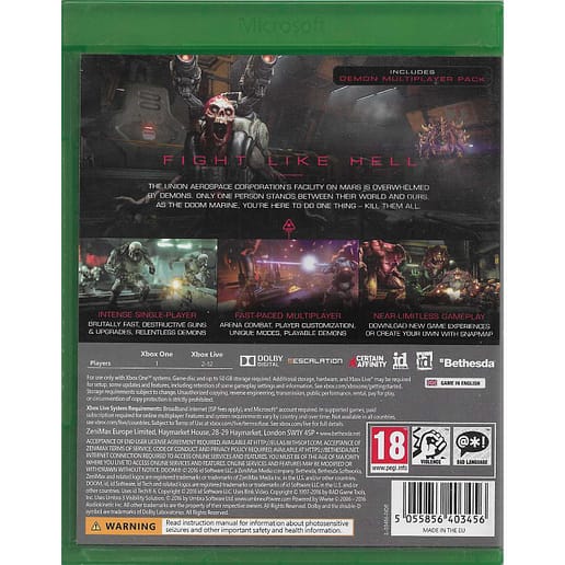 Doom Xbox One (Begagnad)
