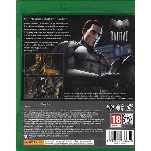 Batman The Telltale Series Xbox One (Begagnad)