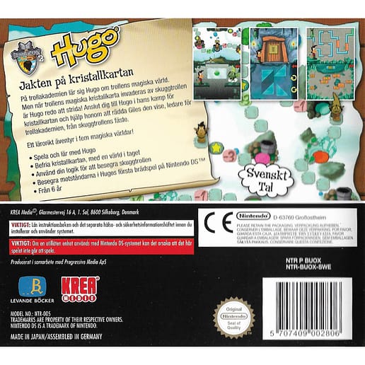 Hugo Trollakademin 2 Jakten på Kristallkartan Nintendo DS Swedish (Begagnad)