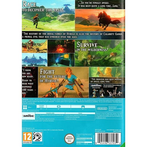 The Legend of Zelda Breath of the Wild Nintendo Wii U (Begagnad)