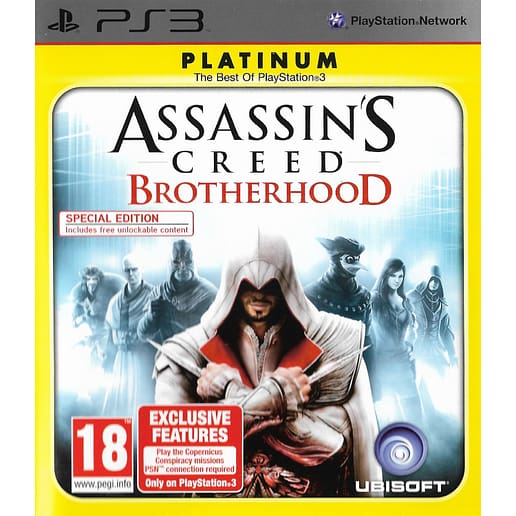 Assassins Creed Brotherhood Playstation 3 PS3 Platinum (Begagnad)