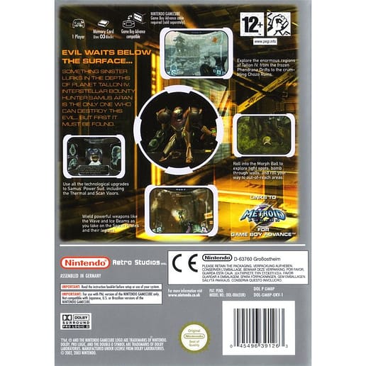 Metroid Prime Nintendo Gamecube Players Choice (Begagnad)