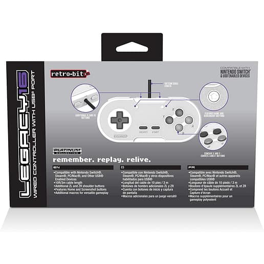 Retro-Bit Legacy 16 USB Pad Grey