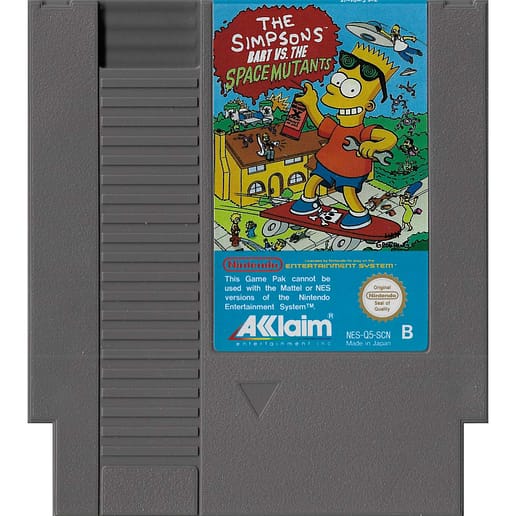 The Simpsons Bart vs The Space Mutants Nintendo NES SCN (Begagnad)