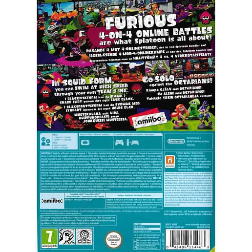 Splatoon Nintendo Wii U (Begagnad)