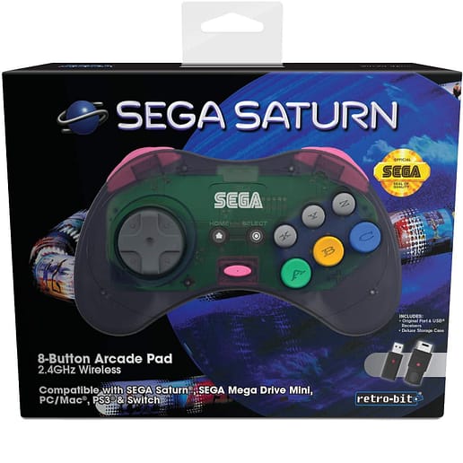 Retro-Bit SEGA Saturn 2.4G M2 Grey