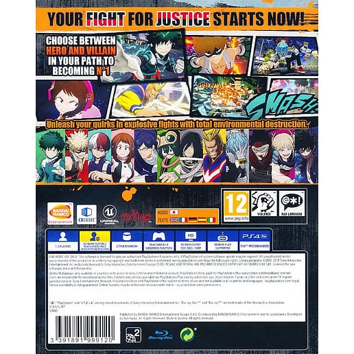 My Hero Ones Justice Playstation 4