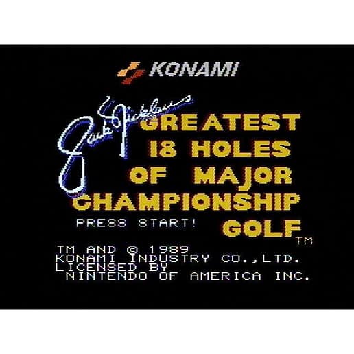 Jack Nicklaus Greatest 18 Holes of Major Championship Golf Nintendo NES DAS (Begagnad)