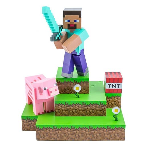 Minecraft Diorama Light Steve lampa 30 cm